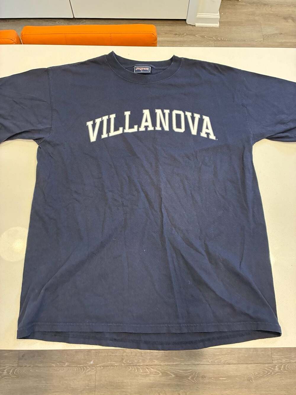 JanSport Villanova T-Shirt Size L Navy Blue College